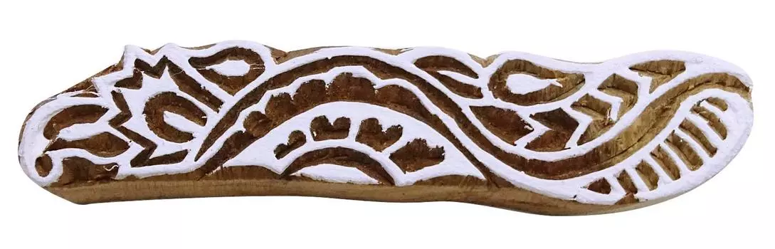 Деревянный печатный блок Цветочный альбом для вырезок Деревянный блок Резные принтеры ручной работы 3.2 x 0.5 Inches