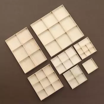 Деревянный поддон для ювелирных изделий, многосекционное хранилище, деревянный ящик, настольный органайзер, держатель для бонсай, разделенный ящик, хранилище для косметических инструментов