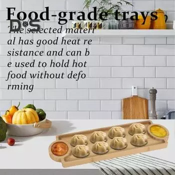 Деревянный поднос для еды Многофункциональный поднос для торта, десерта, кекса, сыра, закуски, салата Доска для колбасных изделий Кухня Сервировочное блюдо