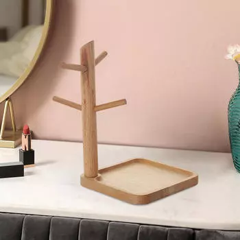 Деревянный поднос для хранения ключей, демонстрационная тарелка, центральный элемент домашнего декора, подвесная подставка, держатель для ювелирных изделий Small