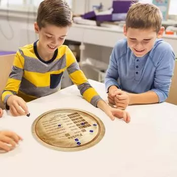 Деревянный поднос для игральных костей Yousheng Farkle с игральными костями 7/12/14 дюймов, подставка для подсчета очков Farkle, игровой набор со справочными правилами для игрового вечера, семейного сбора S