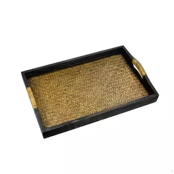 Деревянный поднос для сервировки фруктовая тарелка для десерта чайный контейнер для закусок для еды хранение жизни 37cmx22.5cm