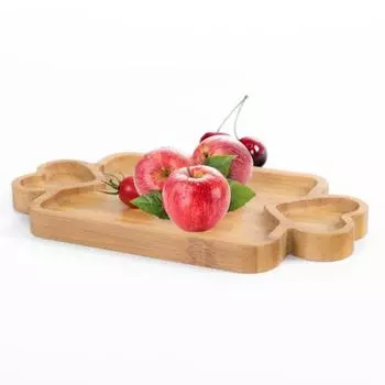 Деревянный поднос для сервировки, хранения чашек для чая, закусок, фруктов, легкая доска для колбасных изделий для домашнего офиса