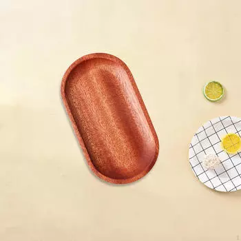 Деревянный поднос для сервировки вечеринки, декоративный поднос, поднос для закусок, чай и кофе, настольный поднос, деревянный 10cmx18cmx1.5cm