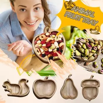 Деревянный поднос для закусок, деревянное блюдо, миска для закусок, подарки для пары, кухонный декор, поднос ручной работы, свадебные подарки, сервировочное блюдо D