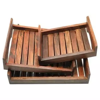 Деревянный поднос, многоцелевой деревянный поднос, ручная работа, прямоугольные подносы,