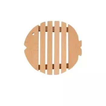 Деревянный подстаканник в форме милой рыбки, деревянные подставки под стол, коврики для тарелок, подставка под чашку, декоративная подставка для обеденного стола, аксессуары