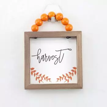 Деревянный подвесной знак на День Благодарения, письмо, благословение урожая, знак на входную дверь, венок, дверная вешалка, знак для Type 4