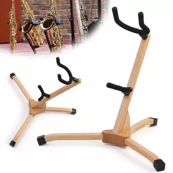 Деревянный портативный штатив для саксофона, держатель для дисплея саксофона, стойка для саксофона альт-тенор, аксессуары для саксофона альт-тенор