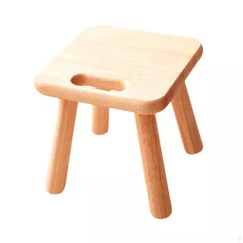 Деревянный пуф для ног, подставка для ног, устойчивый табурет-стремянка, пуфик для прихожей