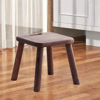 Деревянный пуф для ног, стул, сиденье, минимализм с ручкой, пуфик, подставка для кровати