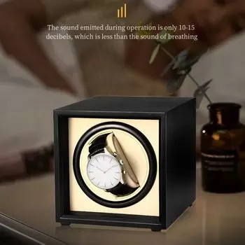 Деревянный ящик для хранения часов Автоматическая витрина для наручных часов Автоматический заводчик для часов Механические часы коричневый