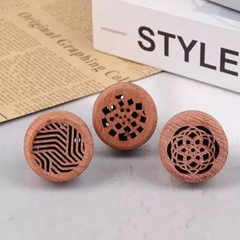 Деревянный резной ароматерапевтический диффузор для автомобиля, ароматизатор с эфирными маслами, автомобильный диффузор, зажим для вентиляционного отверстия, освежитель воздуха для автомобиля