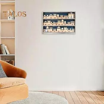 Деревянный рождественский адвент-календарь 24-дневный рождественский адвент-календарь Рождественский вертеп религиозный календарь обратный отсчет Подарок для христианина Rectangle