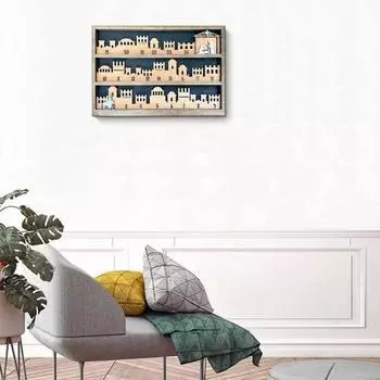 Деревянный рождественский адвент-календарь 24-дневный рождественский адвент-календарь Рождественский вертеп религиозный календарь обратный отсчет Подарок для христианина Rectangle