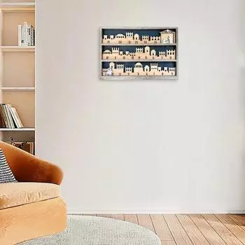 Деревянный рождественский адвент-календарь 24-дневный рождественский адвент-календарь Рождественский вертеп