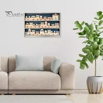 Деревянный рождественский адвент-календарь 24-дневный рождественский адвент-календарь Рождественский вертеп религиозный календарь обратный отсчет Подарок для христианина Rectangle