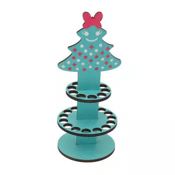 Деревянный рождественский держатель денег, настольные украшения, несколько отверстий, двухслойные держатели денег для украшений, тип A