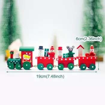 Деревянный рождественский поезд Веселые рождественские украшения для дома 2020 Рождественские украшения Рождественские подарки Керст Навидад Ноэль Новый год