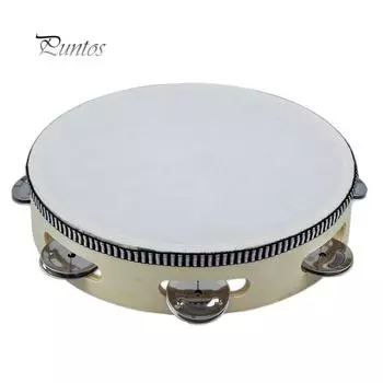 Деревянный ручной барабан, бубен, ударный музыкальный инструмент, детская игрушка в подарок Wood Color