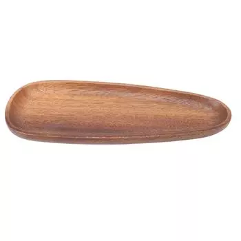 Деревянный сервировочный поднос в форме, Легкая очистка, Японский стиль, Деревянное блюдо для подачи еды для десерта, торта