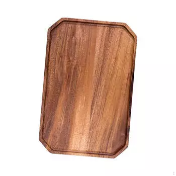 Деревянный сервировочный поднос, восьмиугольный подарок на новоселье, современное блюдо с едой для вечеринки