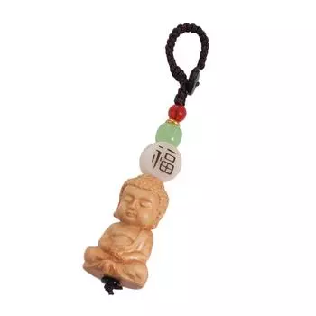 Деревянный шнурок для ключей из самшита Татхагата Будда буддийский брелок для ключей для мужчин и женщин буддийский брелок ювелирные изделия подарок as picture