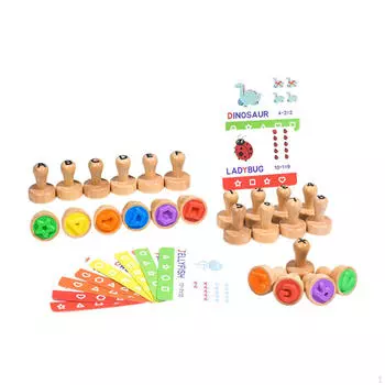 Деревянный штамп с буквами алфавита, образовательная обучающая игрушка с 26 буквами, подарки, математические цифры