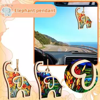 Деревянный слон, символизирующий любовь и преданность - подарок в знак признания дружбы и набор для домашнего декора, поздравительные открытки One Size