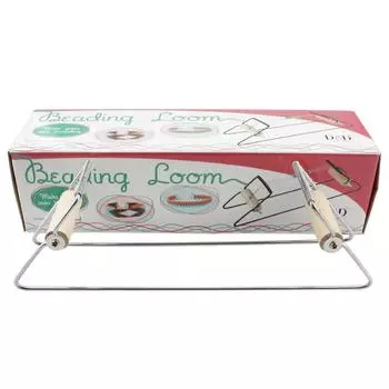Деревянный станок для плетения бисера ручной работы из нержавеющей стали, нарезка ниток для бисера своими руками белый
