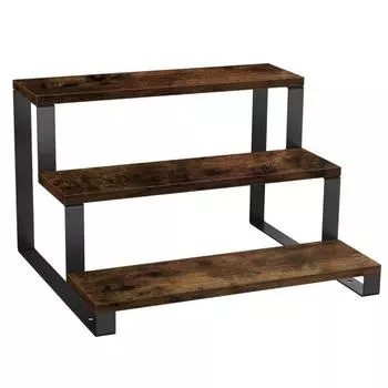 Деревянный стеллаж для хранения трехъярусной коллекции кукол, витрина, подставка для шкафа, органайзер, расширенная витрина, кухонная полка