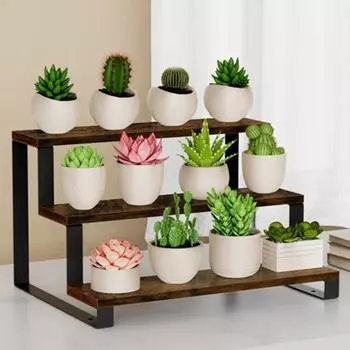 Деревянный стеллаж для хранения вещей, трехъярусная стойка для демонстрации кукол, шкаф-органайзер, расширенная полка для демонстрации на кухонном столе, полка для специй