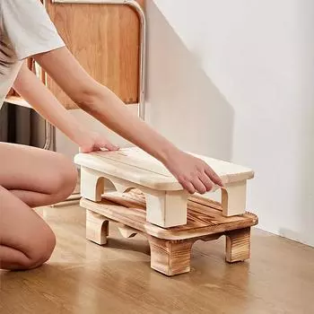 Деревянный табурет, низкая подставка для ног, офис, гостиная, подставка для ног, нескользящий детский табурет, деревянные табуреты для обуви, дом