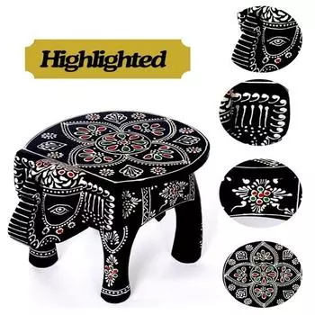 Деревянный табурет в виде слона, подставка для стола, подставка для кашпо, декор для гостиной и спальни