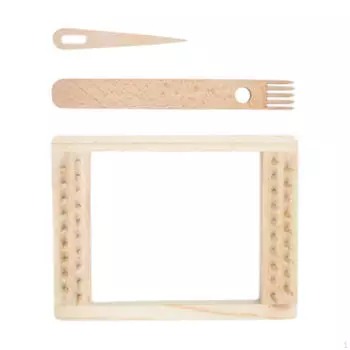 Деревянный ткацкий станок своими руками, мини-ткацкий станок для гобеленов, инструмент для ремонта шляпной машины для начинающих 3pcs