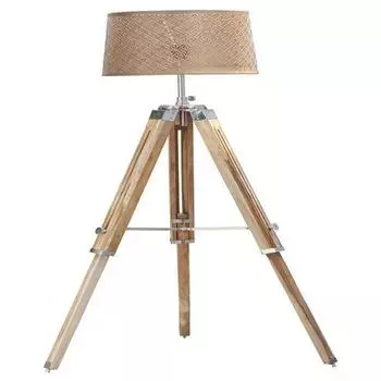 Деревянный торшер на штативе Морской напольный светильник для домашнего декора с абажуром и лампочкой