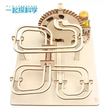 Деревянный трехмерный пазл, механический трекбол, детский, сделай сам, развитие интеллекта, собранная модель, научные экспериментальные игрушки древесина