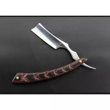 деревянный триммер ручная бритва профессиональная прямая кромка нержавеющая сталь острая парикмахерская бритва складное бритвенное лезвие бритье стрижка бороды