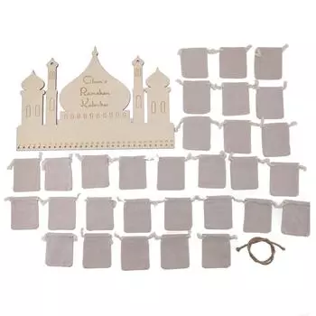 Деревянный замок календарь обратного отсчета Многоцелевой инновационный изысканный прочный деревянный адвент-календарь для