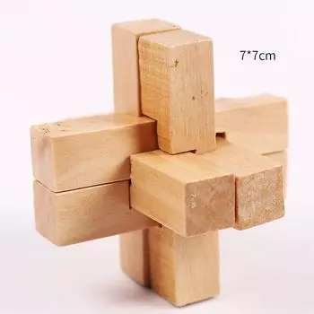 Деревянный замок Kong Ming Lock Lu Ban Lock Iq Brain Teaser Развивающая игрушка Монтессори 3D-головоломка Игра Разблокировка Игрушки для взрослых детей A1