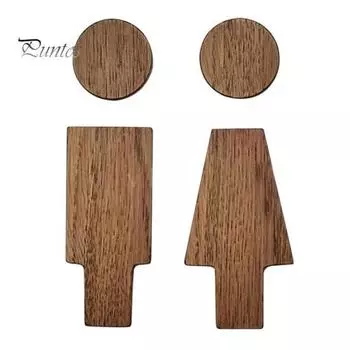 Деревянный знак для туалета, самоклеящаяся табличка на дверь туалета, настенный знак для ванной с горячими источниками для офисов, предприятий, ресторанов A