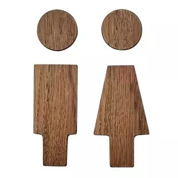 Деревянный знак для туалета Yousheng, самоклеящаяся табличка на дверь туалета, настенный знак для ванной с горячими источниками для офисов, предприятий, ресторанов G