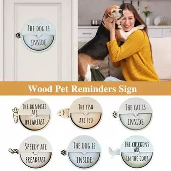 Деревянный знак-напоминание о питомце, слайдер, напоминание о кормлении питомца, указатель местонахождения питомца, подарок для питомца Tortoise