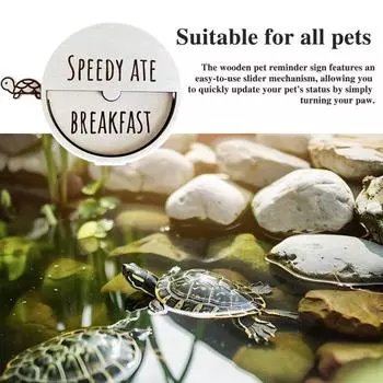 Деревянный знак-напоминание о питомце, слайдер, напоминание о кормлении питомца, указатель местонахождения питомца, подарок Cock