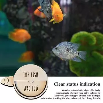 Деревянный знак-напоминание о питомце, слайдер, напоминание о кормлении питомца, указатель местонахождения питомца, подарок для владельцев питомцев Carrot Set