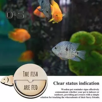 Деревянный знак-напоминание о питомце, слайдер, напоминание о кормлении питомца, указатель местонахождения питомца, подарок для владельцев питомцев Cock