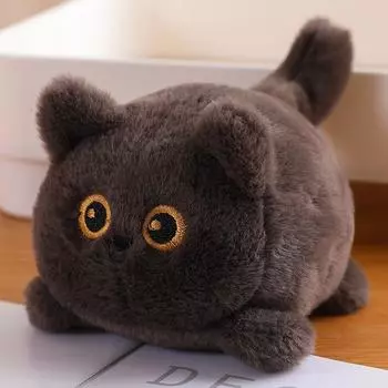 Дергайте за веревочку Маленькая кукла-животное Милый кот Хаски Собака Виляющая хвостом кукла Собака Сиба Маленькая игрушка Подарок 11cm (tail can pull thread)