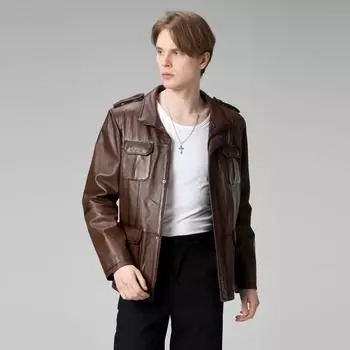 Dericlub Man Пальто из 100% натуральной кожи