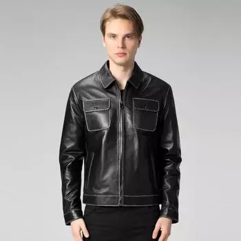 Dericlub Man Пальто из 100% натуральной кожи