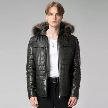 Dericlub Man Пальто из 100% натуральной кожи